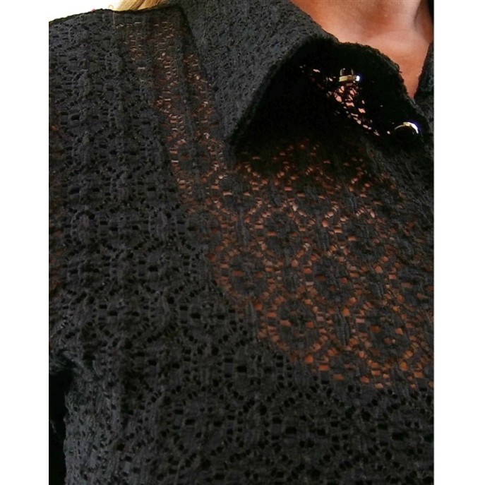 Elvira Blouse Lotte kant Zwart